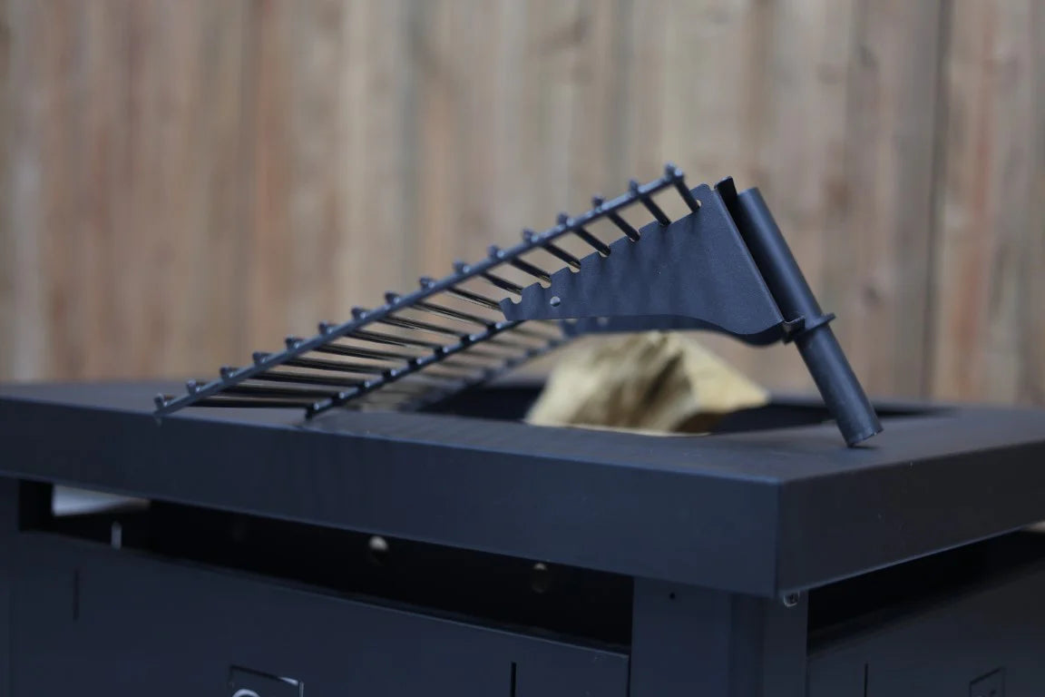Black Earth Fire Pit - Swing In Grill