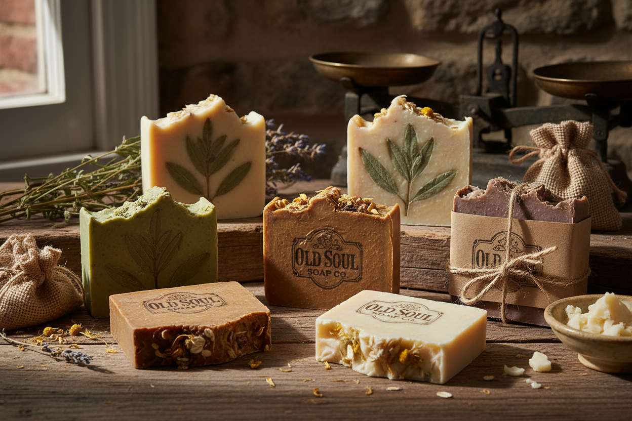 hand made soap bars old soul soap