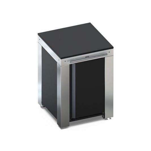 FELIX Serving Cart - Black and Stainless Steel