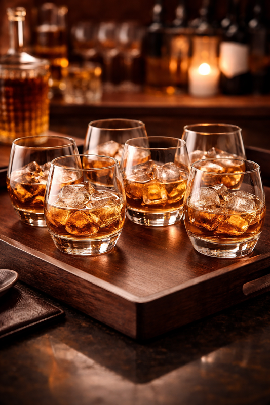 Krosno Ray Whiskey Glass – Set of 6