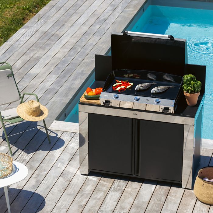 BERGERAC 3000 Gas-Stainless Steel Plancha