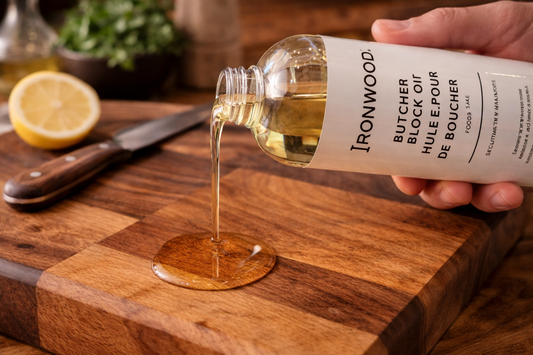 Ironwood Butcher Block Oil – Food Safe Wood Conditioner (16 oz)