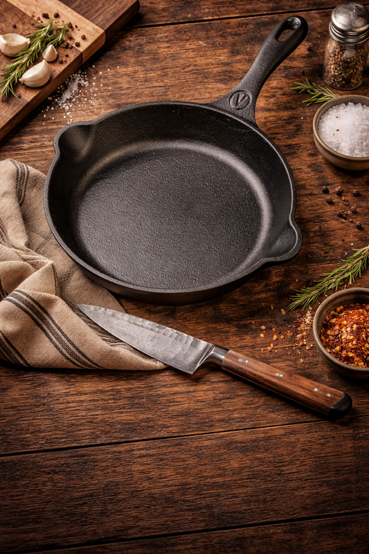 Victoria Cast Iron Skillet – 6.5" Pre-Seasoned Mini Frying Pan