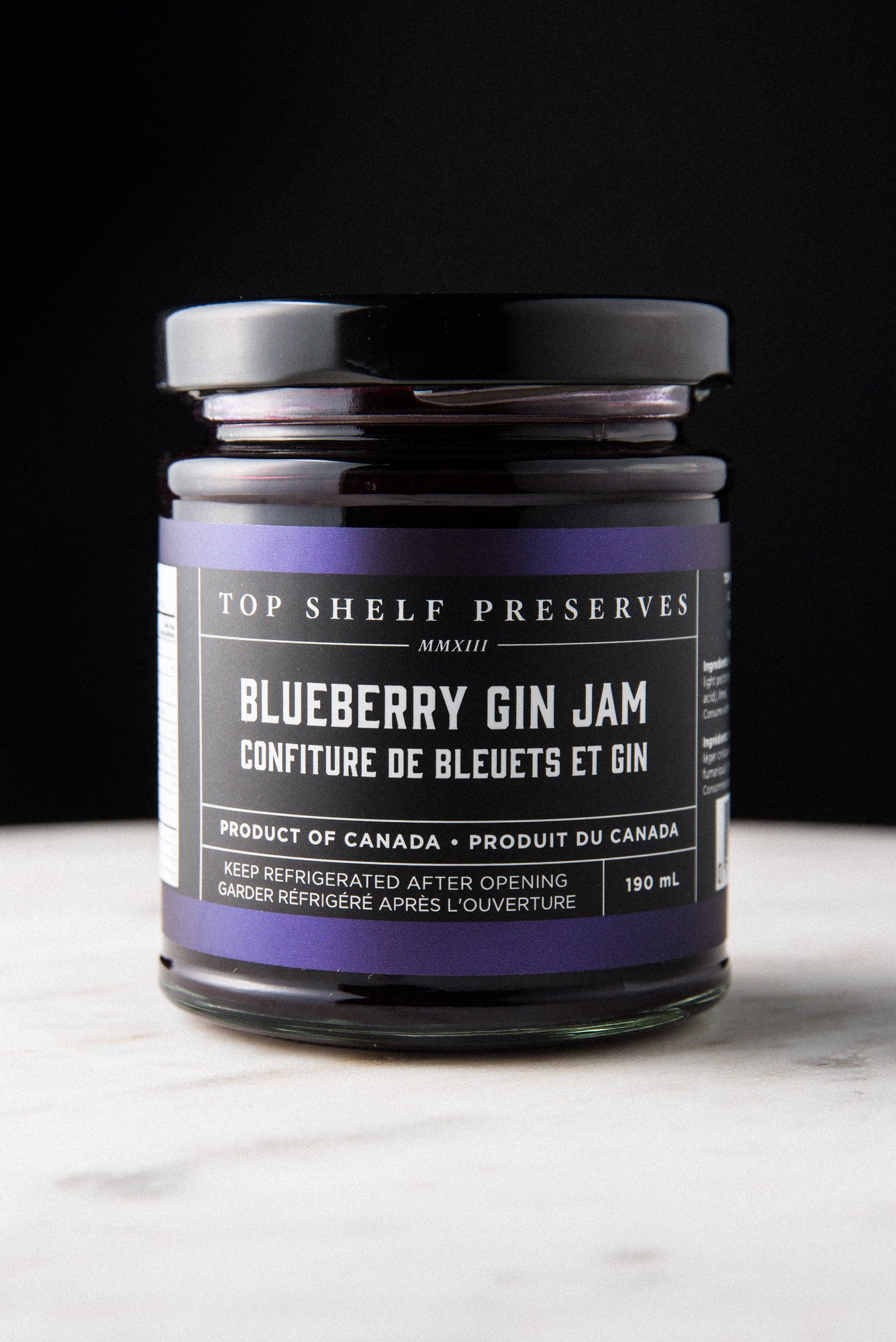 Blueberry gin jam - Top Shelf Preserves