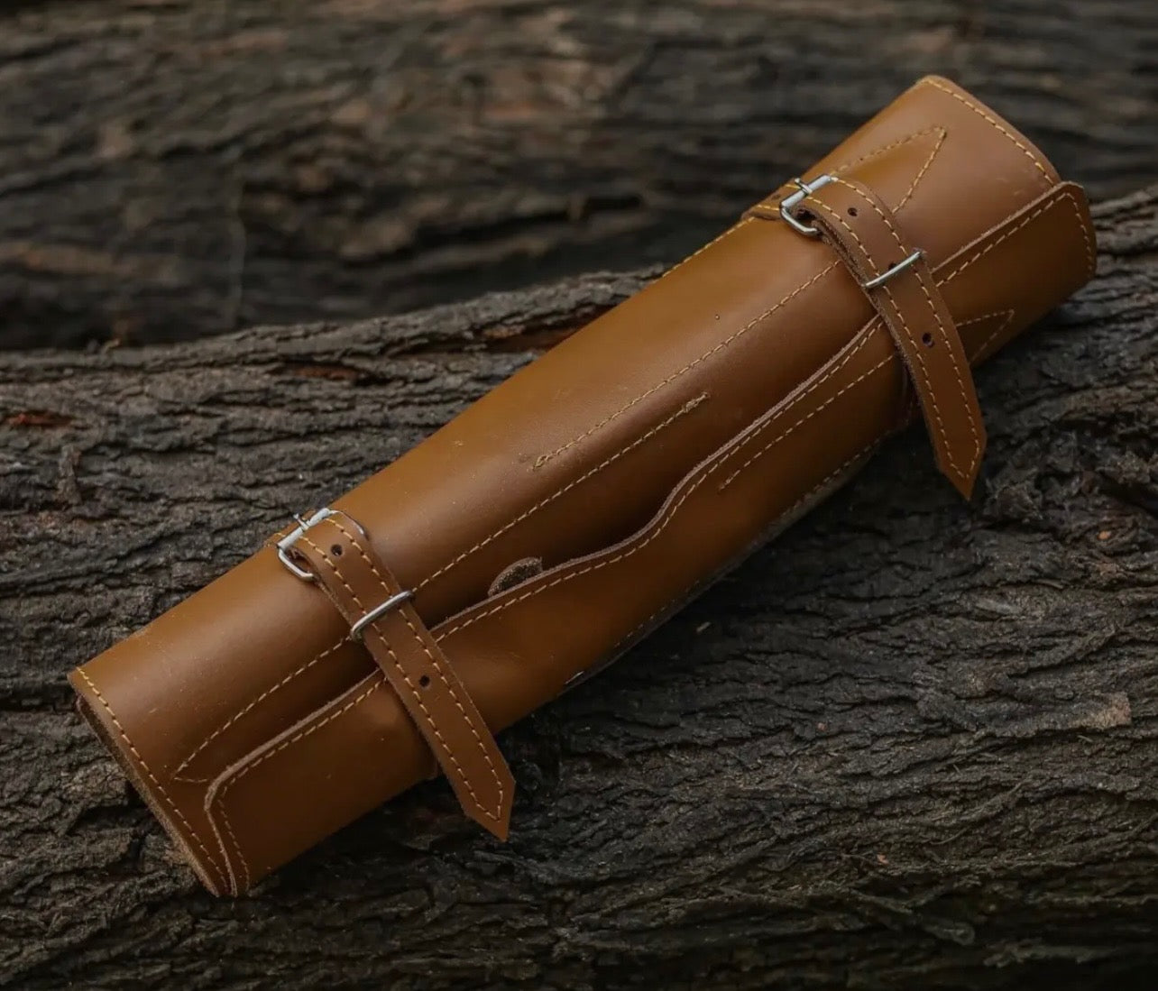 Custom Handmade Damascus Steel Kitchen Chef Knife Set w/ Bag