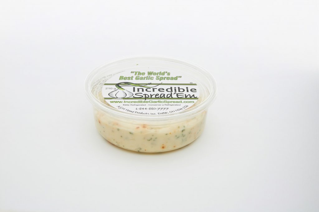 garlic spread'em small