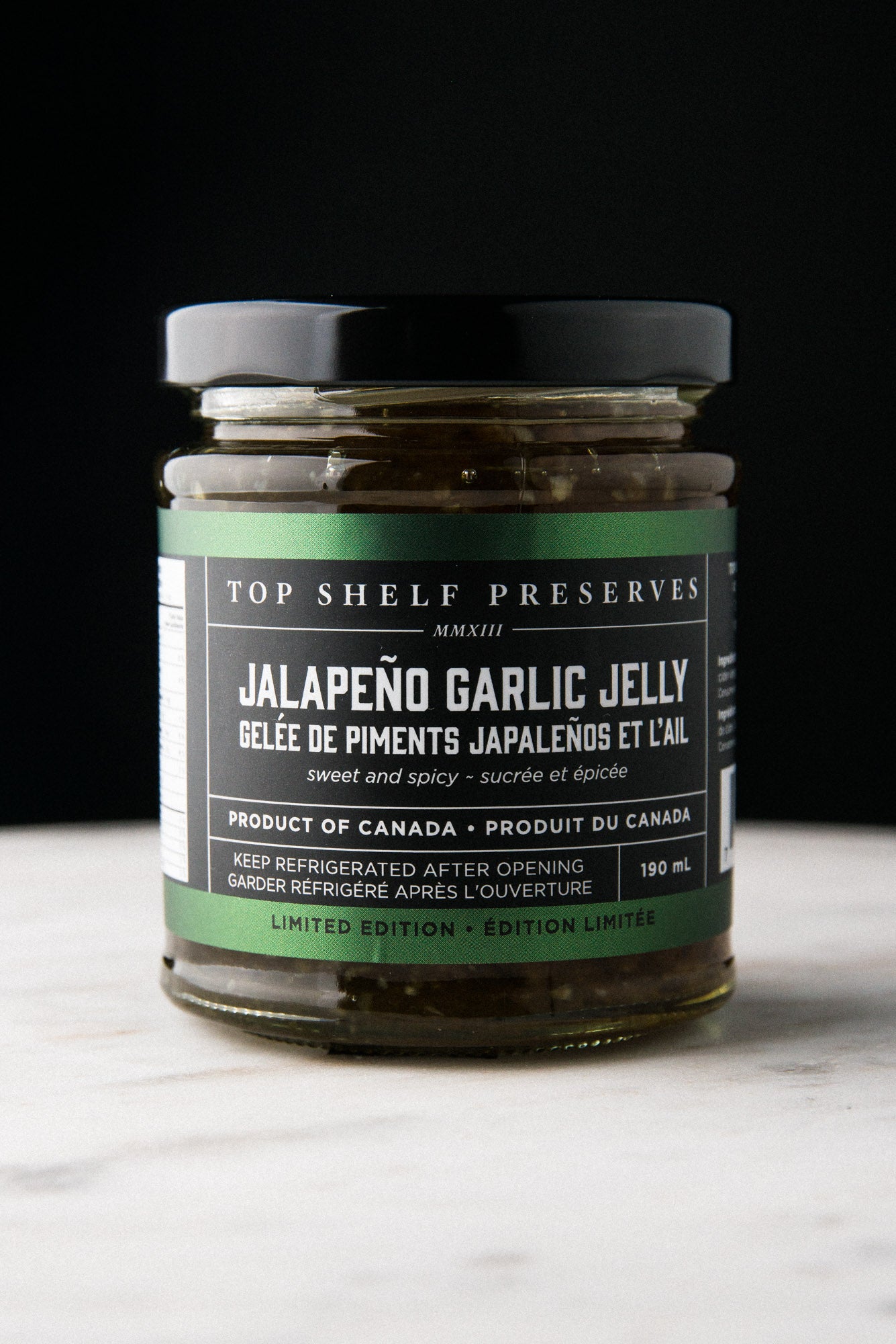 jalpeno garlic jelly - Top Shelf Preserves