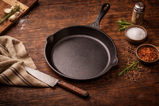 Victoria 10-Inch Cast Iron Skillet, Pre-Seasoned Frying Pan