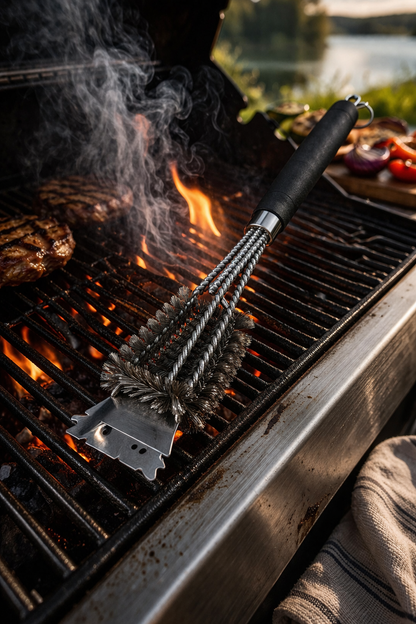 Stainless Steel BBQ Cleaning Brush