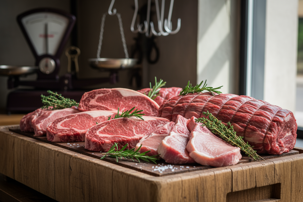 fresh meat selection 