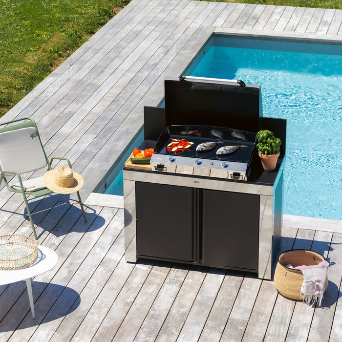 MODULO FELIX Trolley-Black and stainless