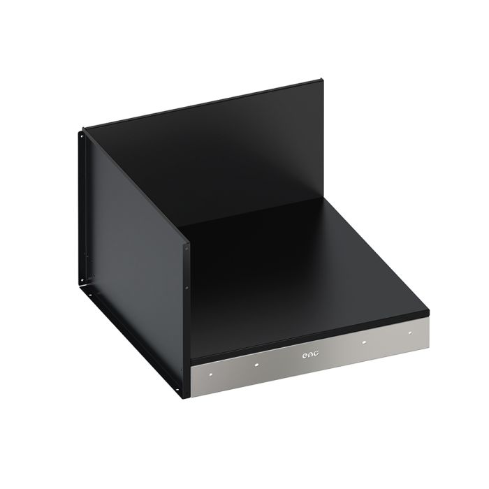 MODULO Corner Tray - Black and Stainless Steel