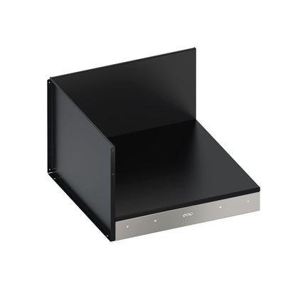 MODULO Corner Tray - Black and Stainless Steel
