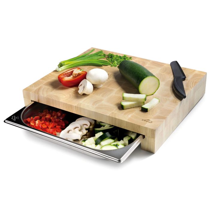 Chopping block with gastronorm container