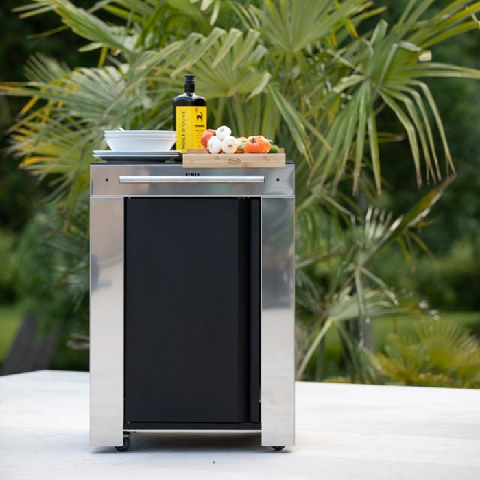 FELIX Serving Cart - Black and Stainless Steel