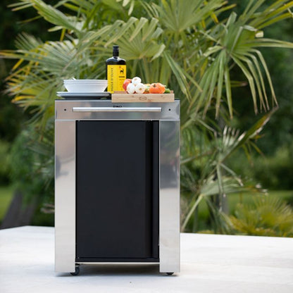 FELIX Serving Cart - Black and Stainless Steel