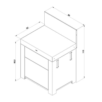 MODULO Worktop-Drawers-Cargo