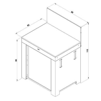 MODULO Stainless Steel Worktop