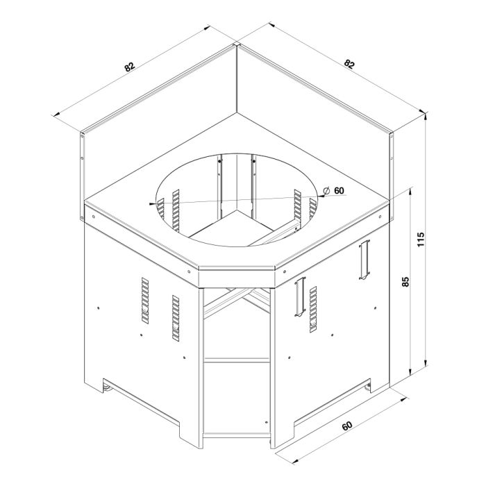 MODULO Angle for Kamado-Stainless Steel