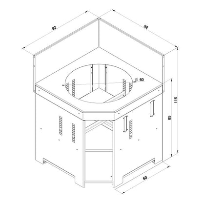 MODULO Angle for Kamado-Stainless Steel