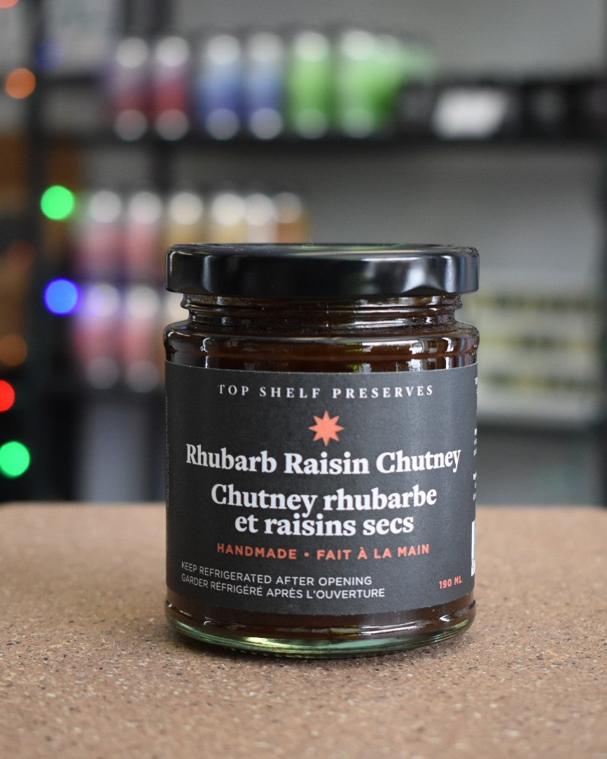 Rhubarb Raisin Chutney - Top Shelf Preserves