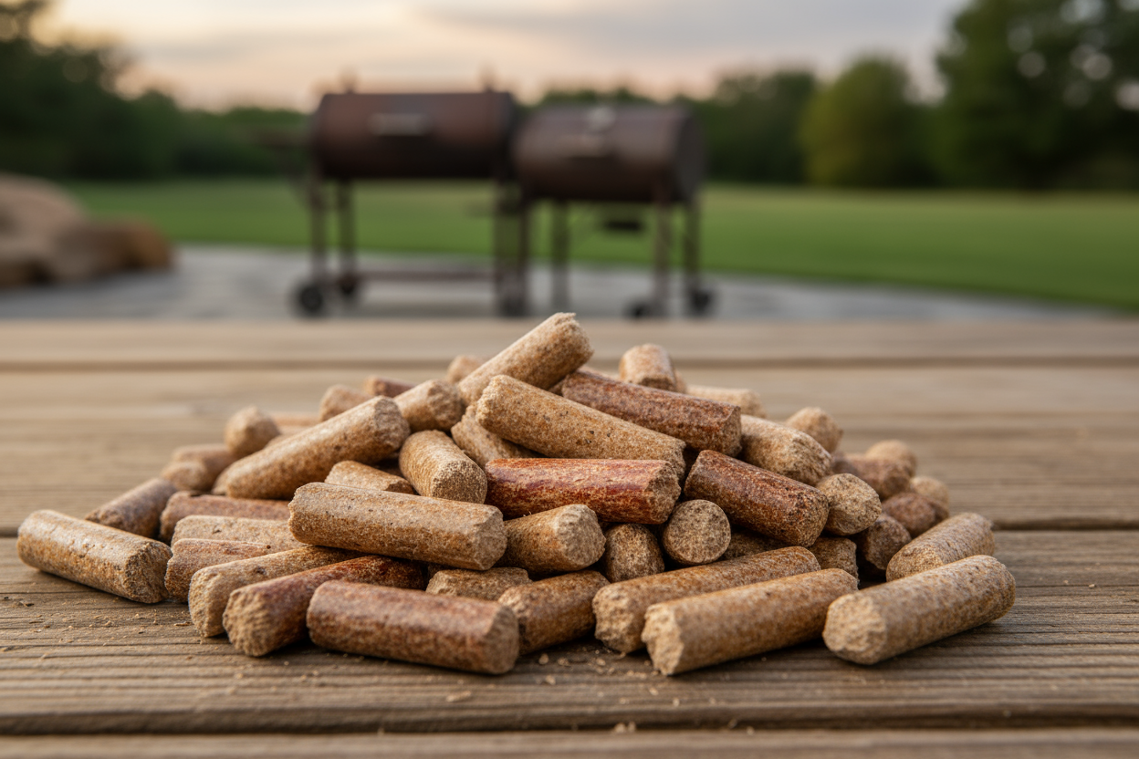 wood pellets for BBQs 